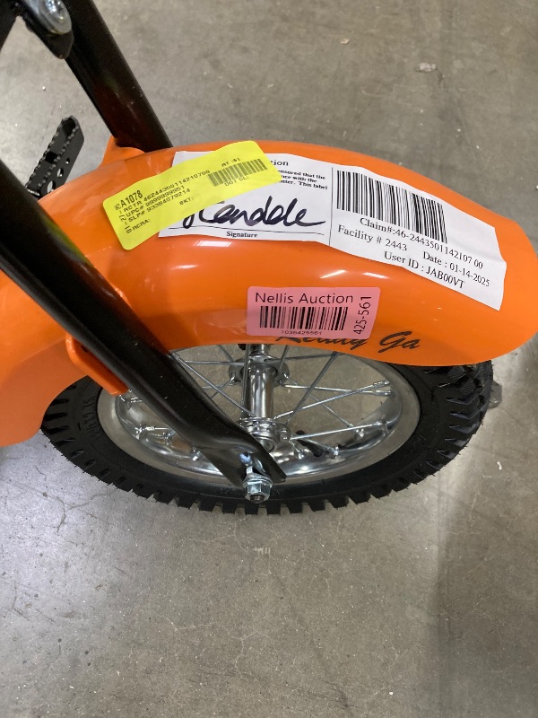 Photo 1 of ****NO CHARGER****
24V Electric Motorcycle, Neche 350W Powered Ride on Dirt Bike,Powered ride on Motorcycle,Key Start, Off-Road Motocross for Kids Teen Age 13+,Orange