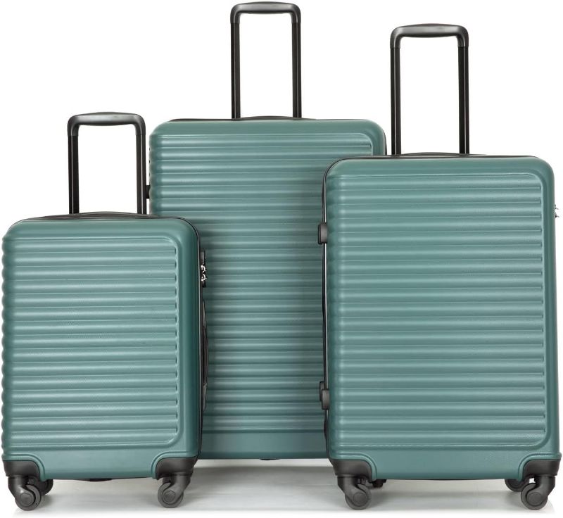 Photo 1 of *****THIS IS ONLY THE SMALL 20''**** SUITCASETravelhouse Luggage Sets, Lightweigh Hardside Suitcases with Double Spinner Wheels,TSA Lock, 3 Piece Set 20"/24"/28" (Green)
