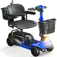 Photo 1 of ***NOT FUNCTIONAL****PARTS ONLY****SACVON 4 Wheels Mobility Scooter with Cane Holder for Seniors, Electric Folding Wheelchair Device for Travel, Blue
