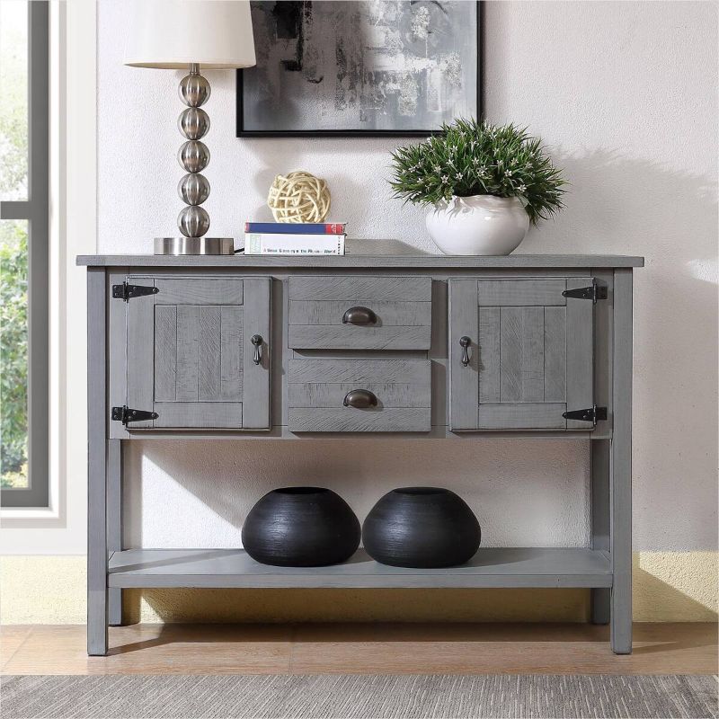 Photo 1 of 48'' Solid Wood Sideboard Console Table
