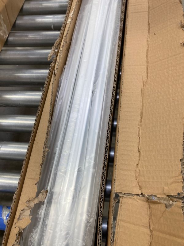 Photo 1 of 10-Pack 8ft LED Shop Light Fixture - 90W T8 Integrated LED Tube Light - 6500K 12000LM V-Shape Linkable - High Output - Clear Cover - Plug and Play - 270 Degree Lighting for Garage, Shop, Barn