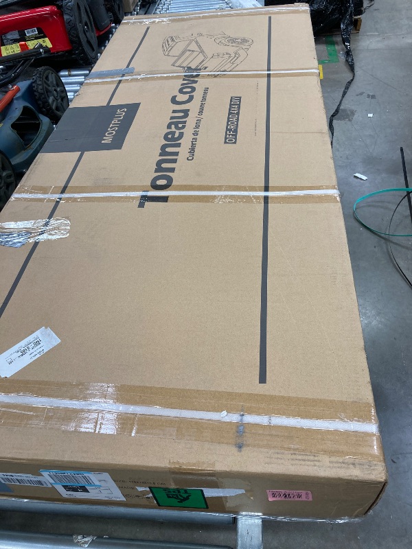 Photo 1 of ** Does not fit 2021 dodge ram** MOSTPLUS Fiberglass Tri- Fold Hard Truck Bed Tonneau Cover Compatible for 2002-2024 Dodge Ram 1500 Inclu. Classic & New Body/2003-2024 Ram 2500 3500 Fleetside (w/o RamBox) 6.5 FT Bed On Top-76.3 Inch