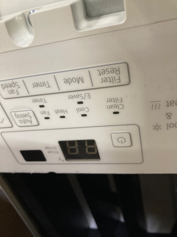 Photo 1 of ***OPEN BOX, SOME SCUFFS/SCRATCHES, DENT/BENT ON CORNER EDGE)***                      LG 18,000 BTU Window Air Conditioner with Heat, 230/208V, Cools 1,000 Sq.Ft. for Bedroom, Living Room, Basement, Apartment, with Remote, 2 Speeds, 24-Hour Timer, White