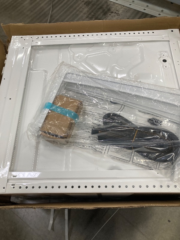 Photo 1 of ***OPEN BOX, SOME SCUFFS/SCRATCHES, DENT/BENT ON CORNER EDGE)***                      LG 18,000 BTU Window Air Conditioner with Heat, 230/208V, Cools 1,000 Sq.Ft. for Bedroom, Living Room, Basement, Apartment, with Remote, 2 Speeds, 24-Hour Timer, White