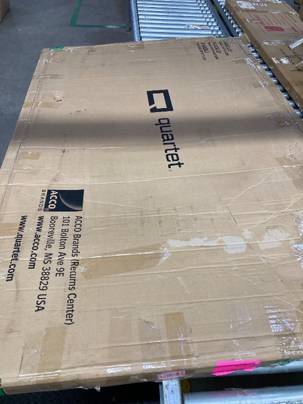 Photo 1 of ***PARTS ONLY -MISSING PARTS - SELLING AS PARTS ONLY AS IS***
Quartet Privacy Screen, 64" x 38" Translucent Portable Wall Divider, Adjustable Height, Sturdy Aluminum Frame on Wheels, Includes Attachable White Board (WPS2000)