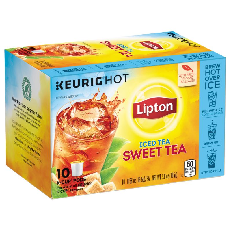 Photo 1 of Lipton Iced Tea K-Cup® Pods Southern Sweet Black Tea Caffeinated Tea Bags 10 Count