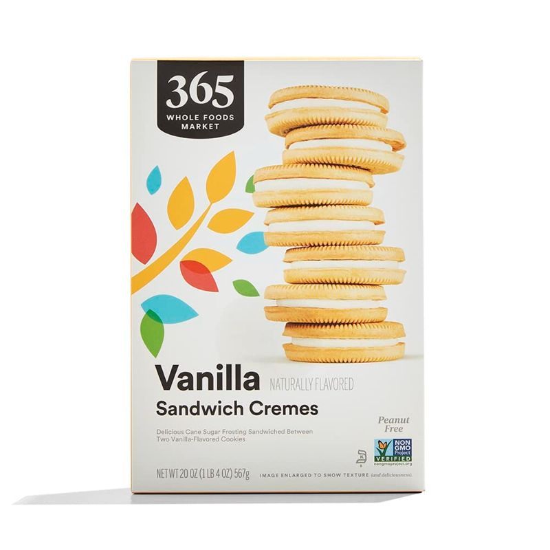Photo 1 of 
365 by Whole Foods Market, Vanilla Sandwich Creme Cookies, 20 Ounce
