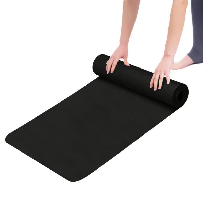 Photo 1 of **PACK OF 2**DGQPLPD Yoga Mat, 1/2-Inch Extra Thick High Density Exercise Mat, Anti-Tear Exercise Yoga Mat with Carrying Strap, Suitable for Various Yoga Exercises