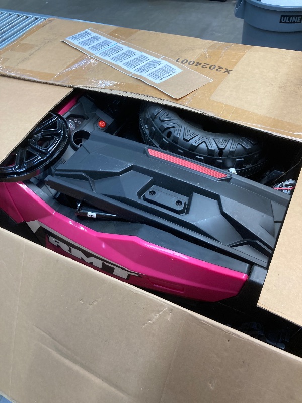 Photo 1 of ***PARTS ONLY**ELEMARA Ride on Car 2 Seater w/Sun Shade, Dump Bed and Shovel, Pink