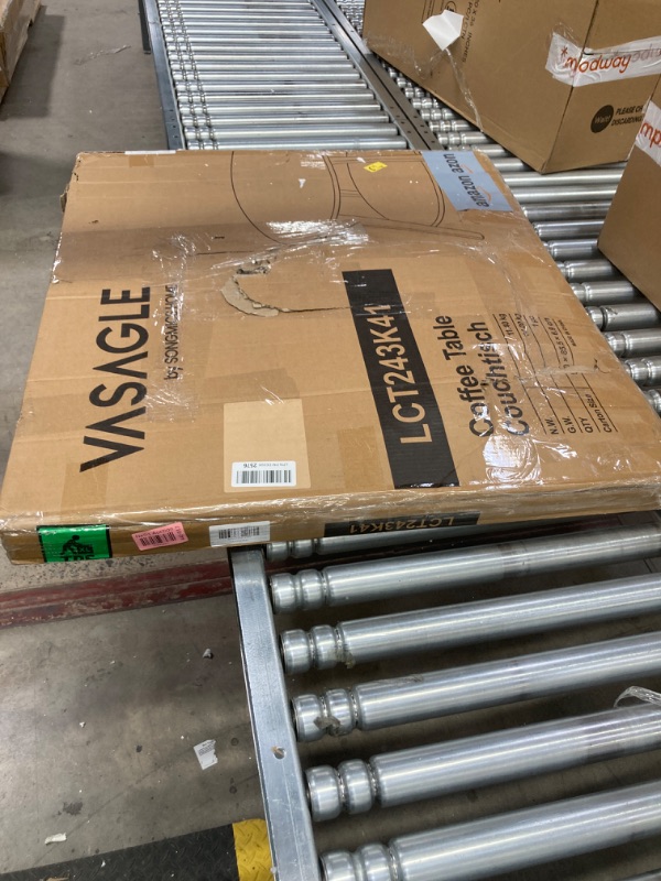 Photo 1 of VASAGLE Round Coffee Table, 2 Tier Coffee Table with Storage, for Living Room, 31.5 x 17.7 Inches, Easy to Assemble, Honey Brown ULCT243K41