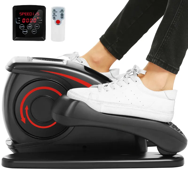 Photo 1 of ANCHEER Under Desk Elliptical Machine Electric Seated Pedal Exerciser, Quiet & Compact Mini Elliptical Trainer with LCD Display Monitor and Remote Control, Home Office Leg Exerciser for Seniors,Adult
