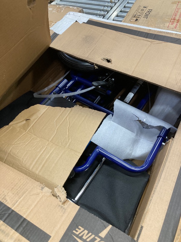 Photo 1 of Bariatric Transport Chair with Removable Desk-Length Arms and Swing-Away Footrests, 22" Width, Each
