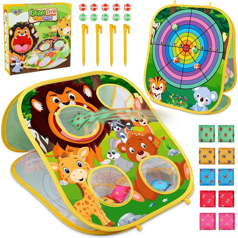 Photo 1 of Animal Bean Bag Toss Game Toy Outdoor Toss Game, Family Party Party Supplies for Kids, Gift for Boys Birthday or Christmas for Toddlers Ages 3 4 5 6 Year Old