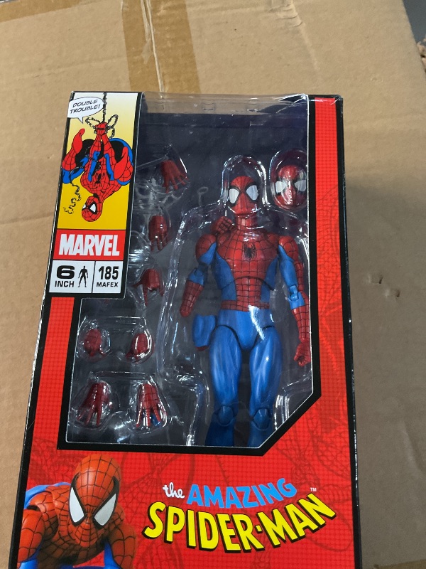 Photo 1 of ????????(MEDICOM TOY) MAFEX No.185 Spider-Man Spider-Man (Classic Costume Ver.) Total Height Approx. 6.1 inches (155 mm), Non-Scale, Pre-Painted Action Figure