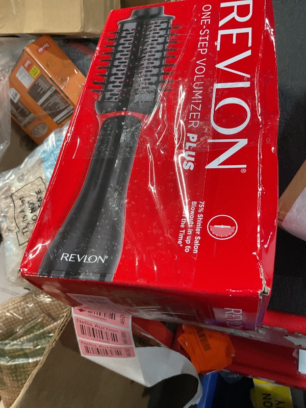 Photo 1 of REVLON One Step Volumizer PLUS Hair Dryer and Styler | More Volume, Less Damage, and More Styling Control for Easy and Fast Salon-Style Blowouts, Plus Travel Friendly (Black)