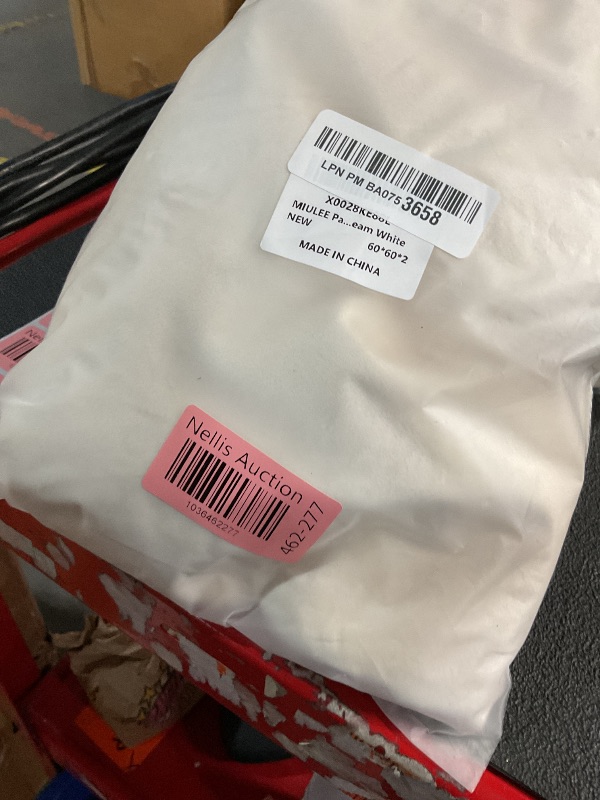 Photo 1 of MIULEE Pack of 2 Velvet Pillow Covers Decorative Square Pillowcase Soft Solid Christmas Cushion Case for Spring Couch Sofa Bedroom Car 24x24 Inch 60x60 cm Cream White