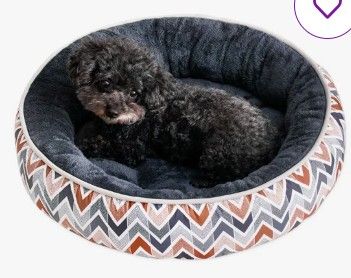Photo 1 of (TWO USED) Soft Plush Round Pet Bed Calming Donut Dog Bed for Small Medium Large Dogs & Cats, Machine Washable Anti-Anxiety Donut Cuddler Round Dog Beds
