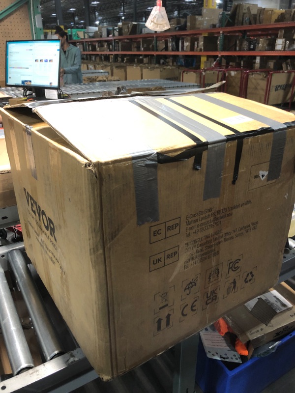 Photo 1 of VEVOR Drain Cleaner Machine 100FT x 1/2 Inch, Auto Feed Sewer Snake Auger on Wheels, 550W Portable Drain Cleaning Machine with 8 Cutters & Air-activated Foot Switch for 2" to 4" Pipes