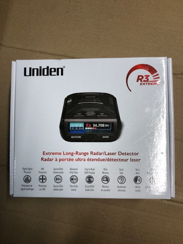 Used Uniden R3 Uniden R3 EXTREME LONG RANGE Laser/Radar Detector, Record Shattering ...