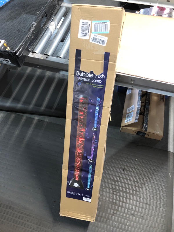 Photo 1 of (Missing remote)Brewing 4FT Sensory LED Water Bubble Tube Lamp,with 16 Color Changing Night Light Effects, Fake Aquarium Tank 