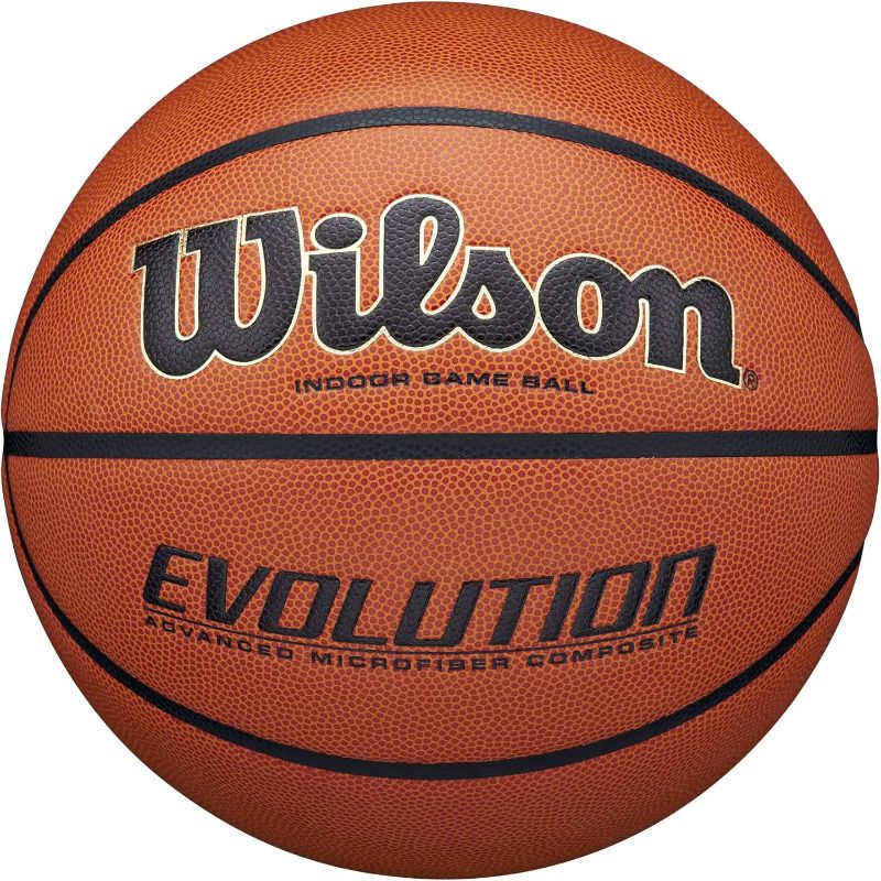Photo 1 of (HAS BEEN WRITTEN ON AND WORNED OUT)  2pk Bundle, ******NONREFUNDABLE******* WILSON Evolution Indoor Game Basketballs - Size7