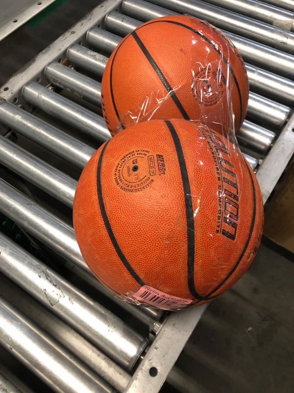 Photo 1 of (HAS BEEN WRITTEN ON AND WORNED OUT)  2pk Bundle, ******NONREFUNDABLE******* WILSON Evolution Indoor Game Basketballs - Size7
