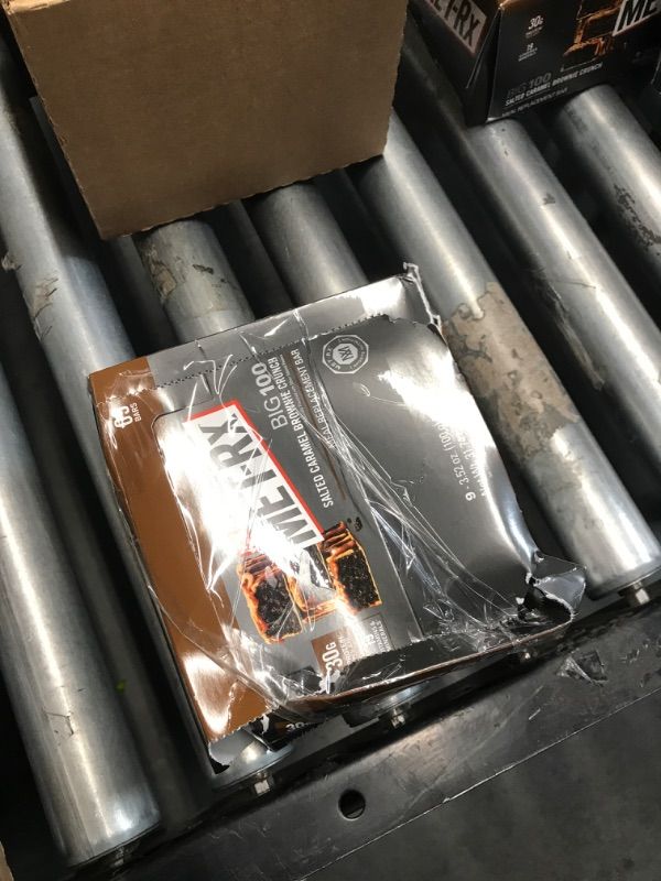 Photo 1 of ***(EXP: 02 MAR 2025)NONREFUNDABLE***MET-Rx Big 100 Protein Bar, Meal Replacement Bar, 30G Protein, Salted Caramel Brownie Crunch, 9 Count, 3.52 Oz.(Packaging may vary)