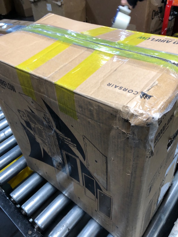 Photo 1 of (Used)(damaged)(incomplete)CORSAIR 4000D AIRFLOW Tempered Glass Mid-Tower ATX Case - High-Airflow - Cable Management System - Spacious Interior - Two Included 120 mm Fans - Black