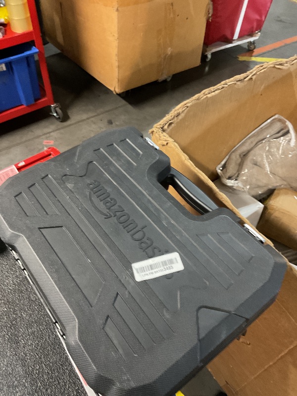 Photo 1 of Amazon Basics Mechanic's Tool Socket Set With Case, 123-Piece