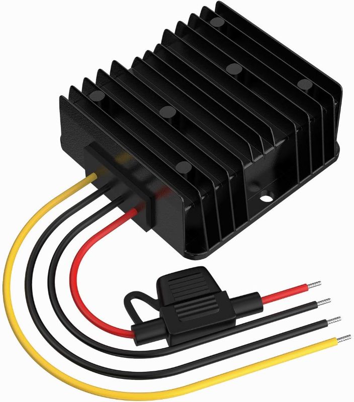 Photo 1 of 24V to 12V Step Down Voltage Converter, 30A 360W Power Adapter Converter with Fuse Waterproof, Voltage Transformer for Golf Cart 3D Printer LED Motor Truck Vehicle Boat (Accept DC 15-40V Inputs)