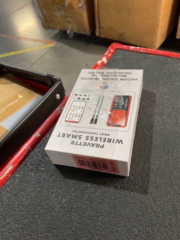 Photo 1 of PRAVETTE Smart Bluetooth Meat Thermometer - Long Range Wireless Food Thermometer, Digital Meat Thermometer with Dual Probes for BBQ Grill, Oven, Smoker, Air Fryer