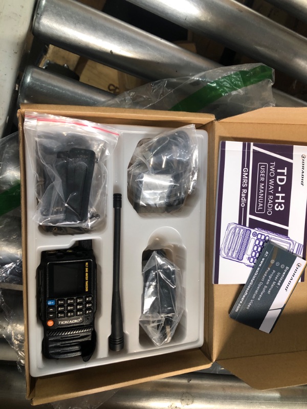Photo 1 of TIDRADIO TD-H3 GMRS Radio Multi-Band Receiving Long Range Walkie Talkies,USB-C Programming & Charging,2500mAh Battery,AM/FM Reception,Wireless Radio Replication,DTMF NOAA VOX SCAN,Support Chirp
