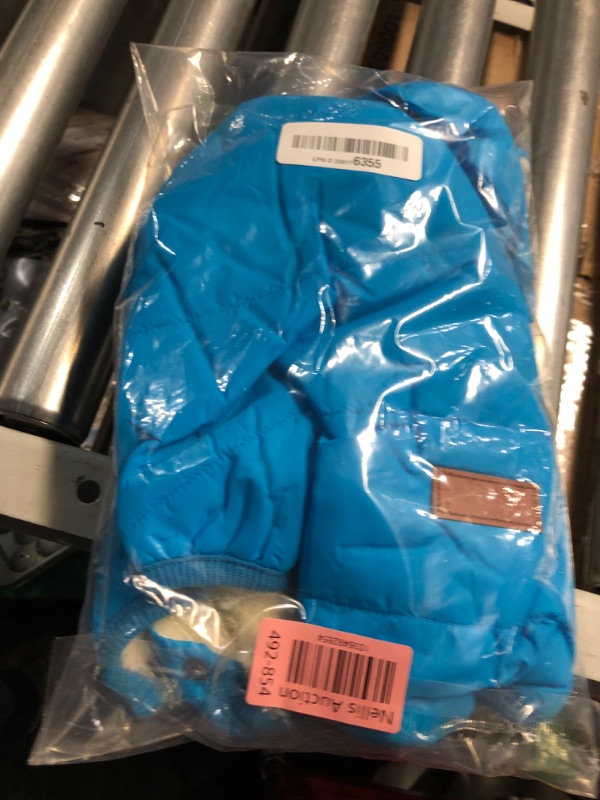 Photo 1 of (BAGGED) (XL) Vecomfy Fleece Lining Extra Warm Dog Hoodie in Winter for Large Dogs Jacket Pet Coats with Hooded,Light Blue XL