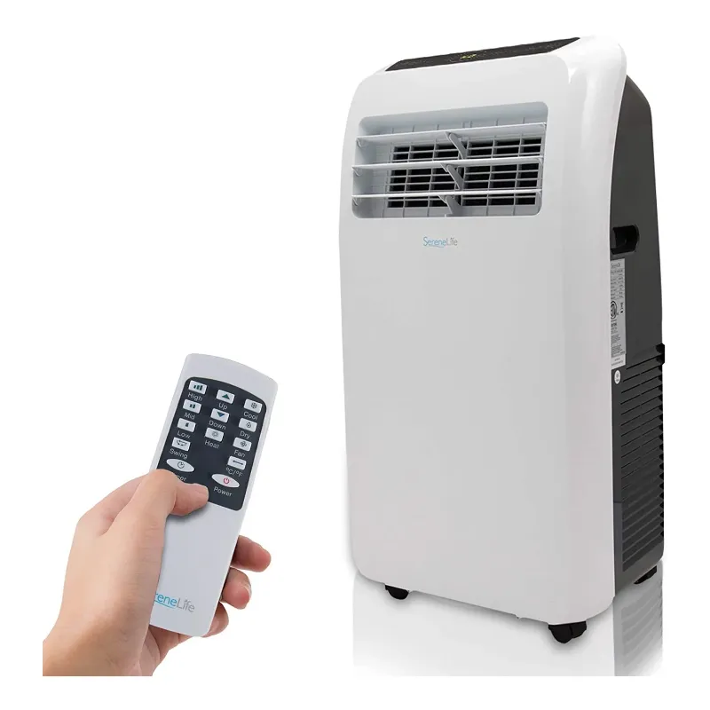 Photo 1 of ***PARTS ONLY***SereneLife Small Air Conditioner Portable 10,000 BTU with Built-in Dehumidifier + Heat - Portable AC unit for rooms up to 450 sq ft - Remote Control, Window Mount Exhaust Kit