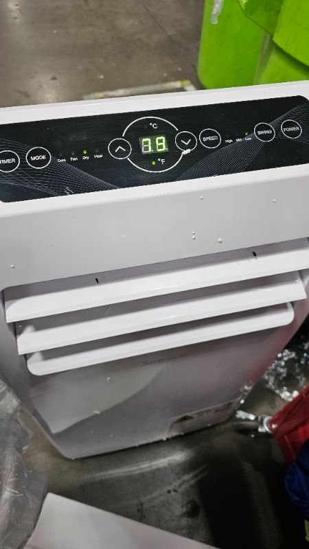 Photo 1 of ***PARTS ONLY***SereneLife Small Air Conditioner Portable 10,000 BTU with Built-in Dehumidifier + Heat - Portable AC unit for rooms up to 450 sq ft - Remote Control, Window Mount Exhaust Kit