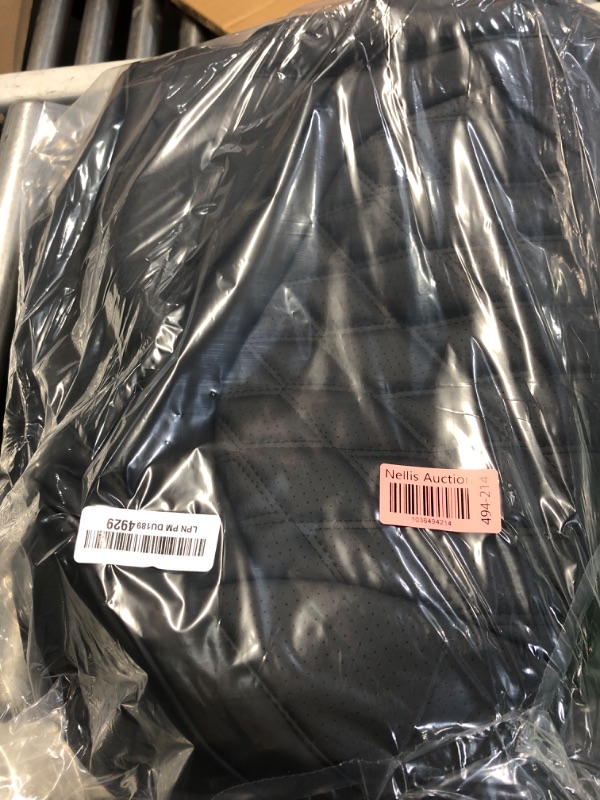 Photo 1 of (see images for damage) 2 Pack Front Bottom Car Seat Cover, Breathable and Luxury Leather Seat Covers Compatible with Tesla Model Y/3 2024 2023 2022 2021 2020, Waterproof for Tesla Model Y/3 Accessories (Black, 2 PCS)