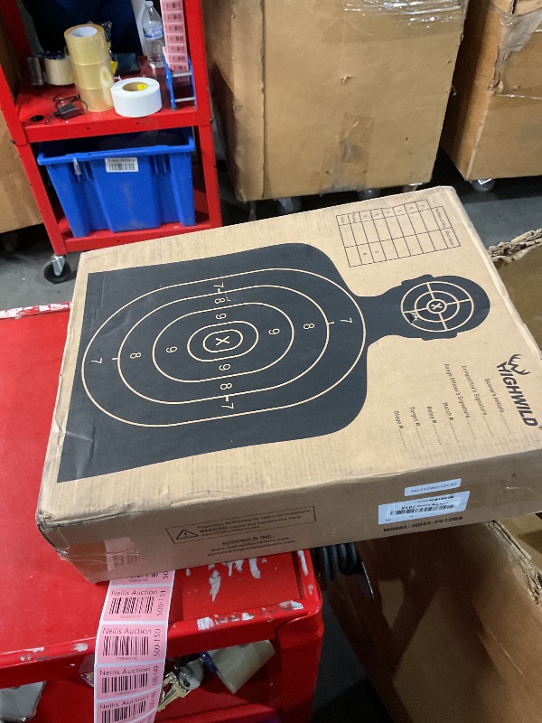 Photo 1 of Highwild Adjustable Target Stand Base for Paper Shooting Targets Cardboard - H Shape - USPSA/IPSC - IDPA Practice - Upgraded Version (2 Pack)