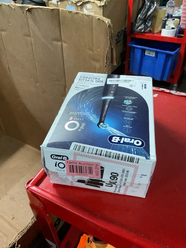 Photo 1 of ***(PARTS ONLY/ NON FUNCTIONAL/ NO RETURNS OR REFUNDS)***
Oral-B iO Series 5 Rechargeable Electric Toothbrush with Visible Pressure Sensor to Protect Gums, 2 Minute Timer, 5 Cleaning Settings, 1 Replacement Toothbrush Heads, and Travel Case, Black