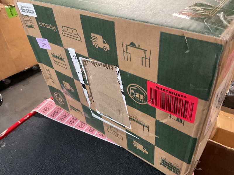 Photo 1 of **NONREFUNDABLE, MISSING PARTS**Yoobure Nightstand with Charging Station, LED Night Stand with Fabric Drawers and Storage Shelf for Bedroom, Nightstands Bedside Tables with USB Ports & Outlets, Small Night Stands, Bed Side Table