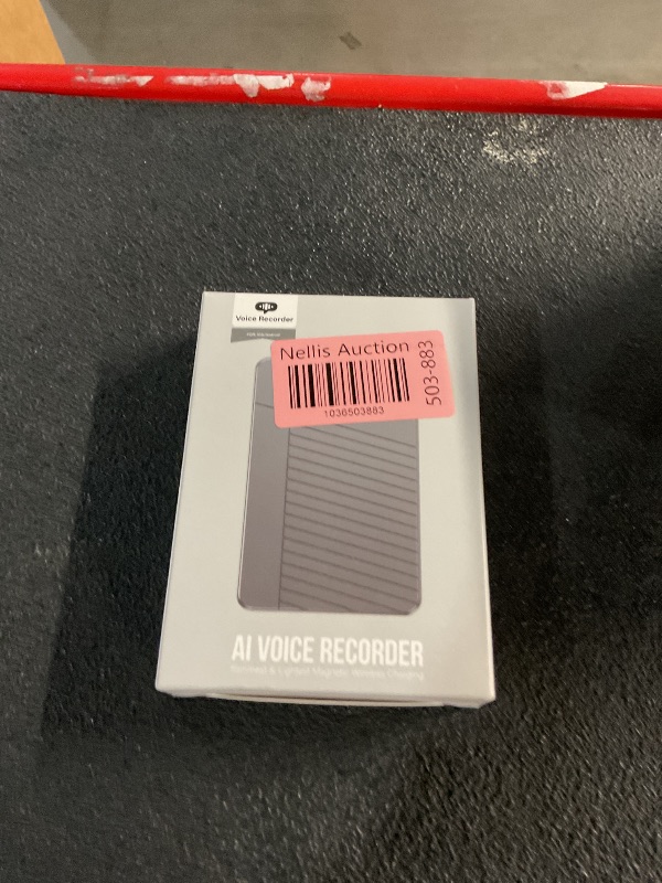Photo 1 of AI Voice Recorder - Record,Transcribe,Charge 3 in 1,Support 107 Languages,Avoid Missing Meeting Highlights,64 GB,ChatGPT Driven AI Summarization,App Control,Mind Mapping,Bluetooth Distance 50ft