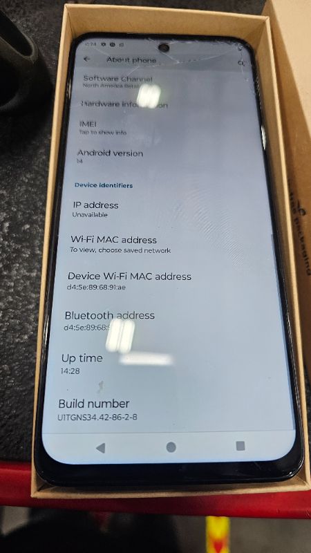 Photo 1 of **CRACKED SCREEN**MISSING CHARGER**
Moto G Stylus 5G | 2023 | Unlocked | Made for US 4/128GB | 50MP Camera | Cosmic Black