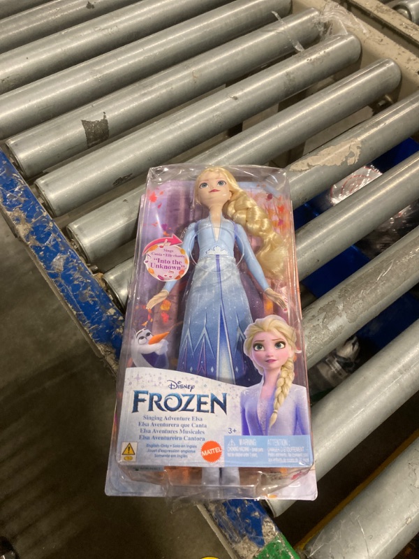 Photo 2 of Mattel Disney Frozen Toys, Elsa Singing Adventure Fashion Doll in Signature Clothing, Sings “Into the Unknown” from Disney's Frozen 2 Movie