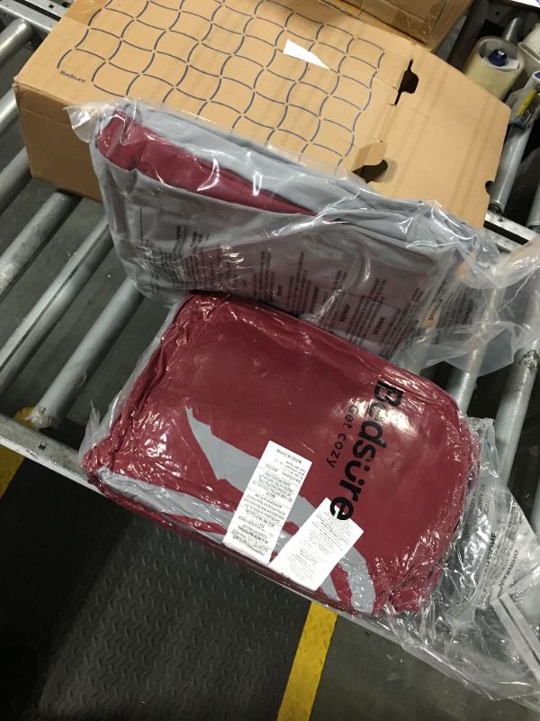 Photo 1 of ***most like new*** Bedsure California King Comforter Set - 7 Pieces Reversible Burgundy Bedding, California King Size Bed Set for All Seasons, Bed in a Bag with Down Alternative Comforter, Sheets, Pillowcases & Shams