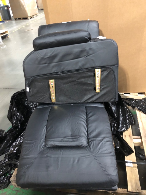 Photo 1 of COMHOMA Recliner Chair, Swivel Rocker Recliners, Massage and Heat Reclining Chair, Reclining Sofa with Side Pockets, Cup Holders for Living Room, Bedroom (Black)