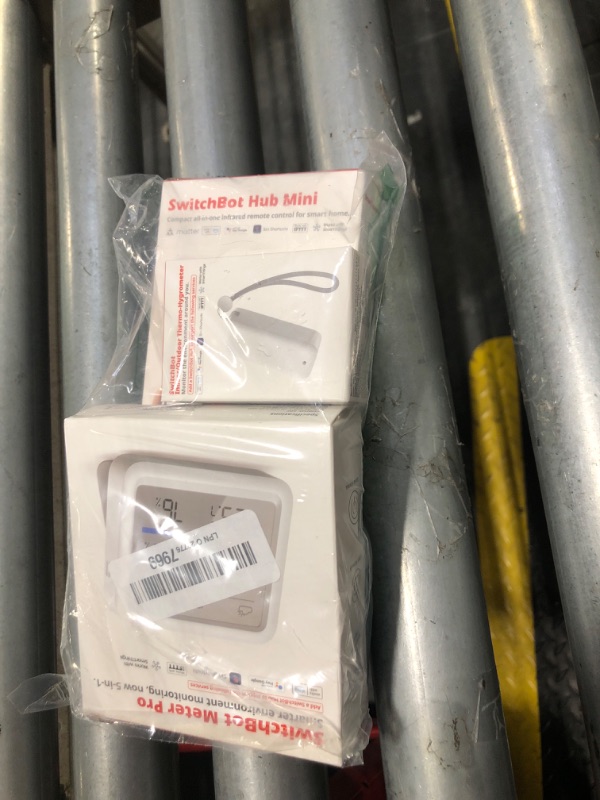 Photo 1 of SwitchBot WiFi Indoor Outdoor Thermometer Meter Pro Pack with Outdoor Meter and Hub Mini (Matter Enabled), Wireless Humidity Sensor with App Control, Thermometer for Basement, Kitchen, and Greenhouse