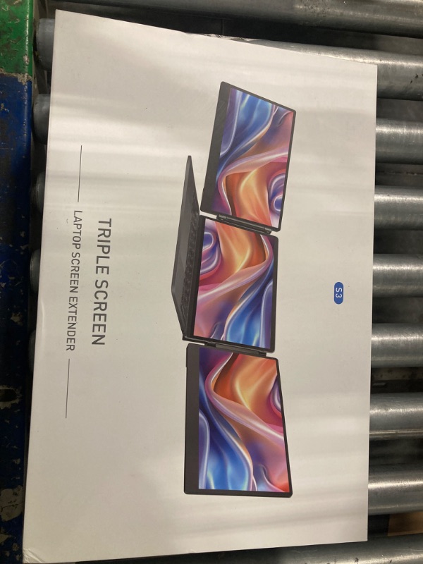 Photo 1 of Laptop Screen Extender, 14" Triple Portable Monitor for Laptop 13-17" with Type-C/HDMI Port, 1080P FHD Display Screen Extender Monitor for Windows/Mac/Android/PS5, Plug & Play