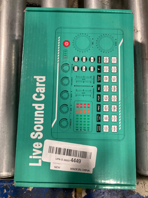 Photo 1 of Facmogu F998 Live Sound Card Audio Mixer, Podcast Audio Interface with DJ Mixer Effects, Voice Changer with Sound Effects for Karaoke Tiktok YouTube Live Streaming Record Gaming