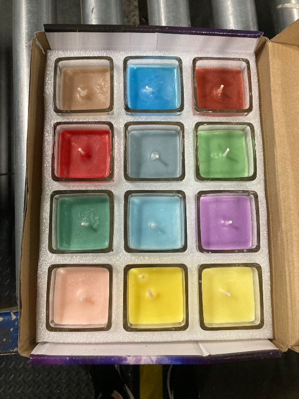 Photo 1 of ?12 Constellations? Premium Votive Scented Candles Set - 12 Unique Scents Including Lavender, Vanilla, Lemon & Mint, 100% Natural Soy, Non-Toxic, Small Candles for Aromatherapy, Gifts & Home Décor