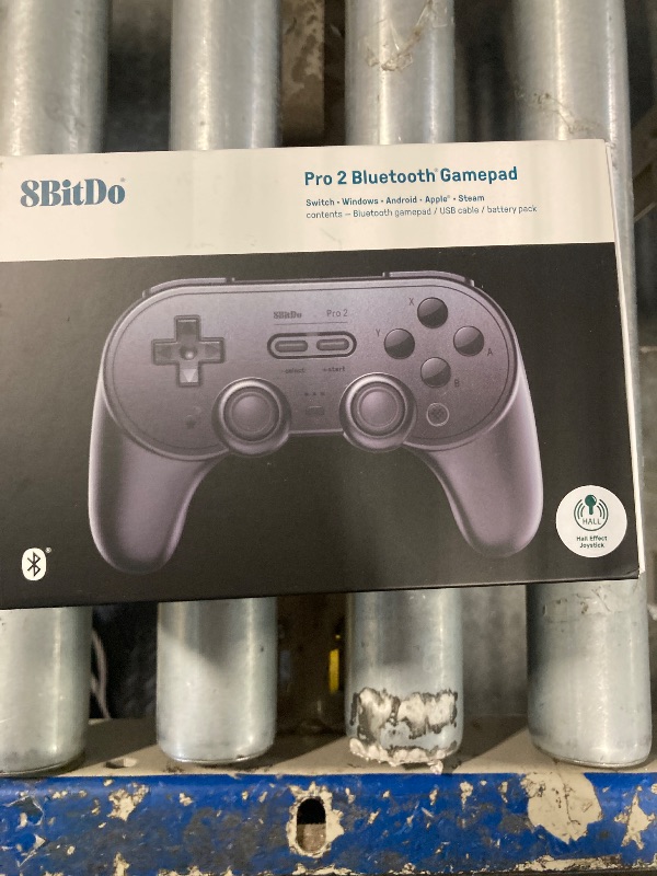 Photo 1 of 8Bitdo Pro 2 Bluetooth Controller for Switch, Hall Effect Joystick Update, Wireless Gaming Controller for Switch, PC, Android, and Steam Deck & Apple (Black Edition)