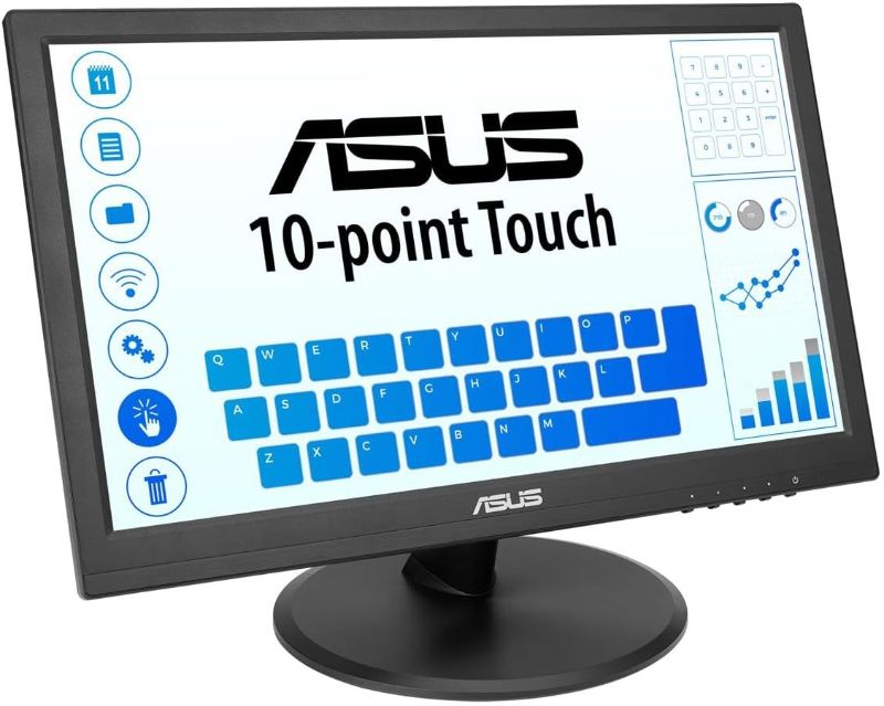 Photo 1 of Asus TeK VT168HR 15.6 in. TN WXGA 1366 X 768 16-9 5ms 60Hz PCAP HDMI VGA Multi-Touch Monitor
